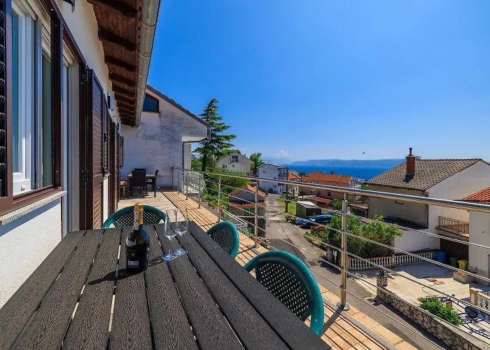 Malerisches Studio-apartment Mit Meerblick, Privatparkplatz, Klima Crikvenica